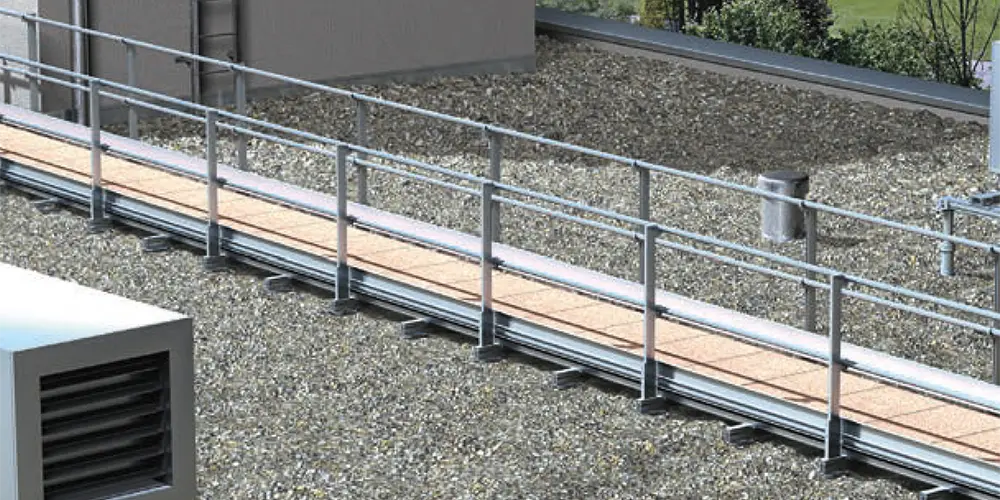 Barrial-Geländer – selbsttragend Übergang