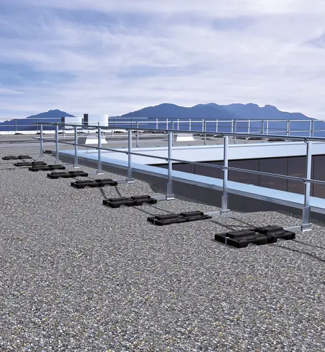 Barrial-Geländer – Schutz für Dachrand selbsttragend